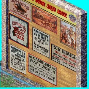 Click to download wild west signs.